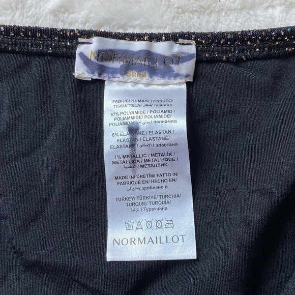 New! Normaillot DRAPÉ BIKINI BOTTOM BLACK 19667 - Picture 9 of 11